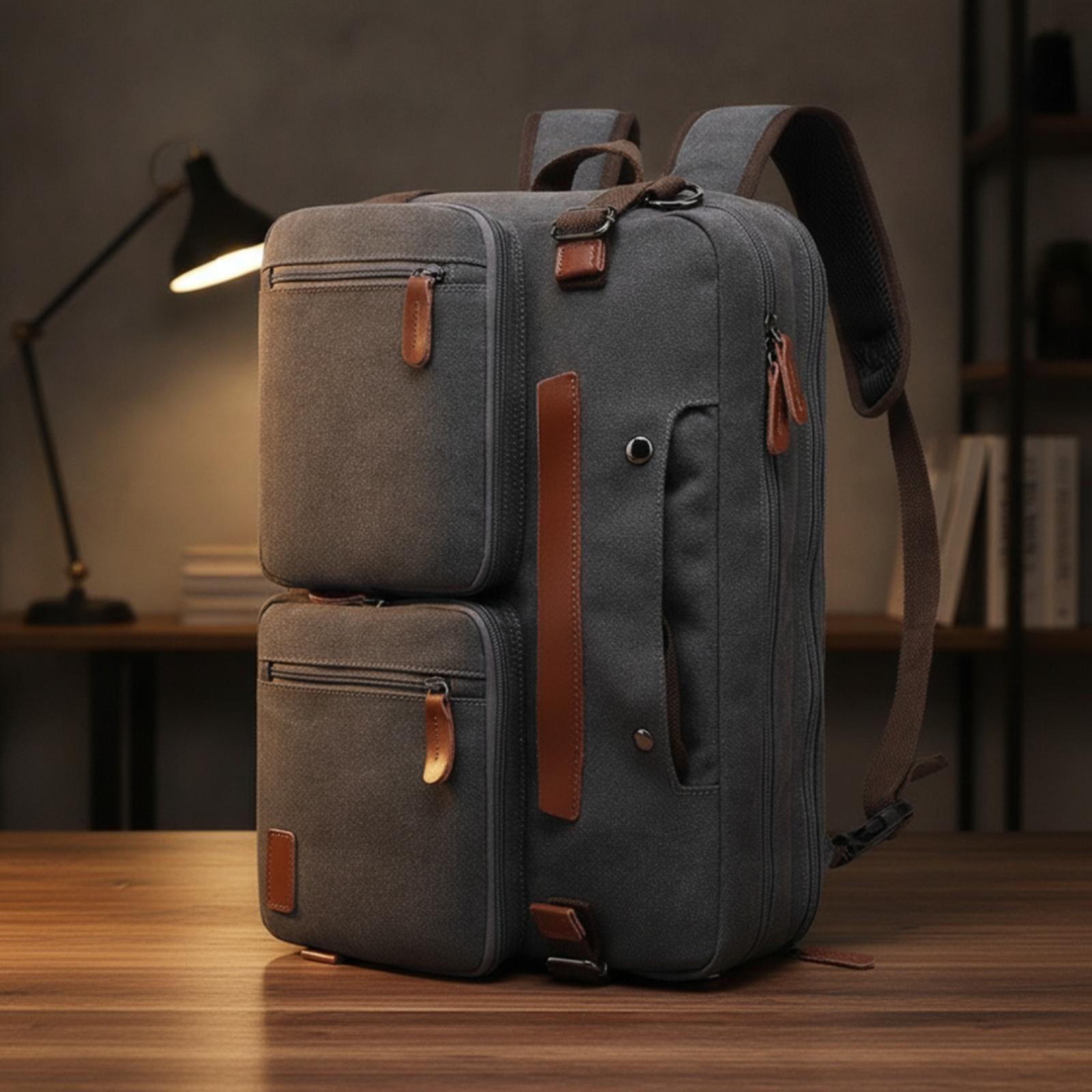 Laptops - Men Laptop Carrier Convertible Briefcase Backpack