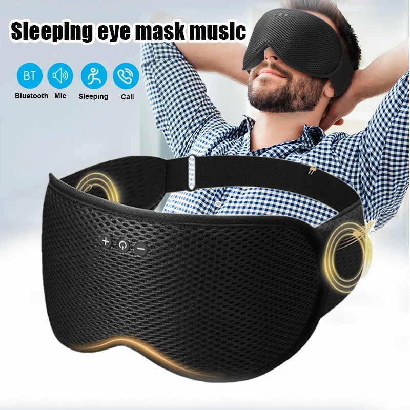 Sleep Mask Headphones Bluetooth - Bluetooth Wireless Sleeping Headphones 3D Blindfold