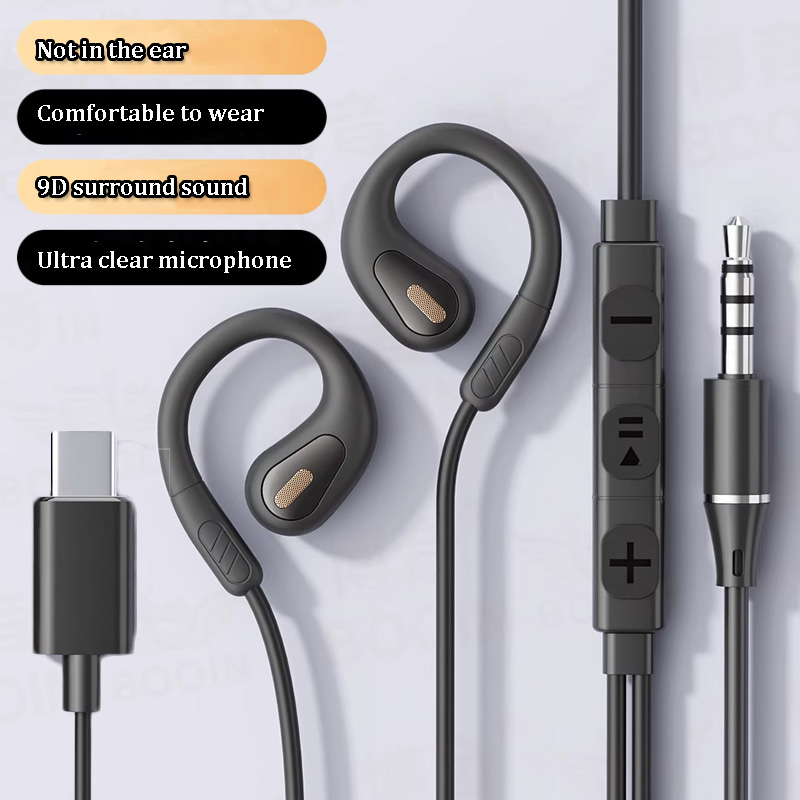 Type C Wired Earphones With Mic - 3.5mm TP-C Wired Not in Ear