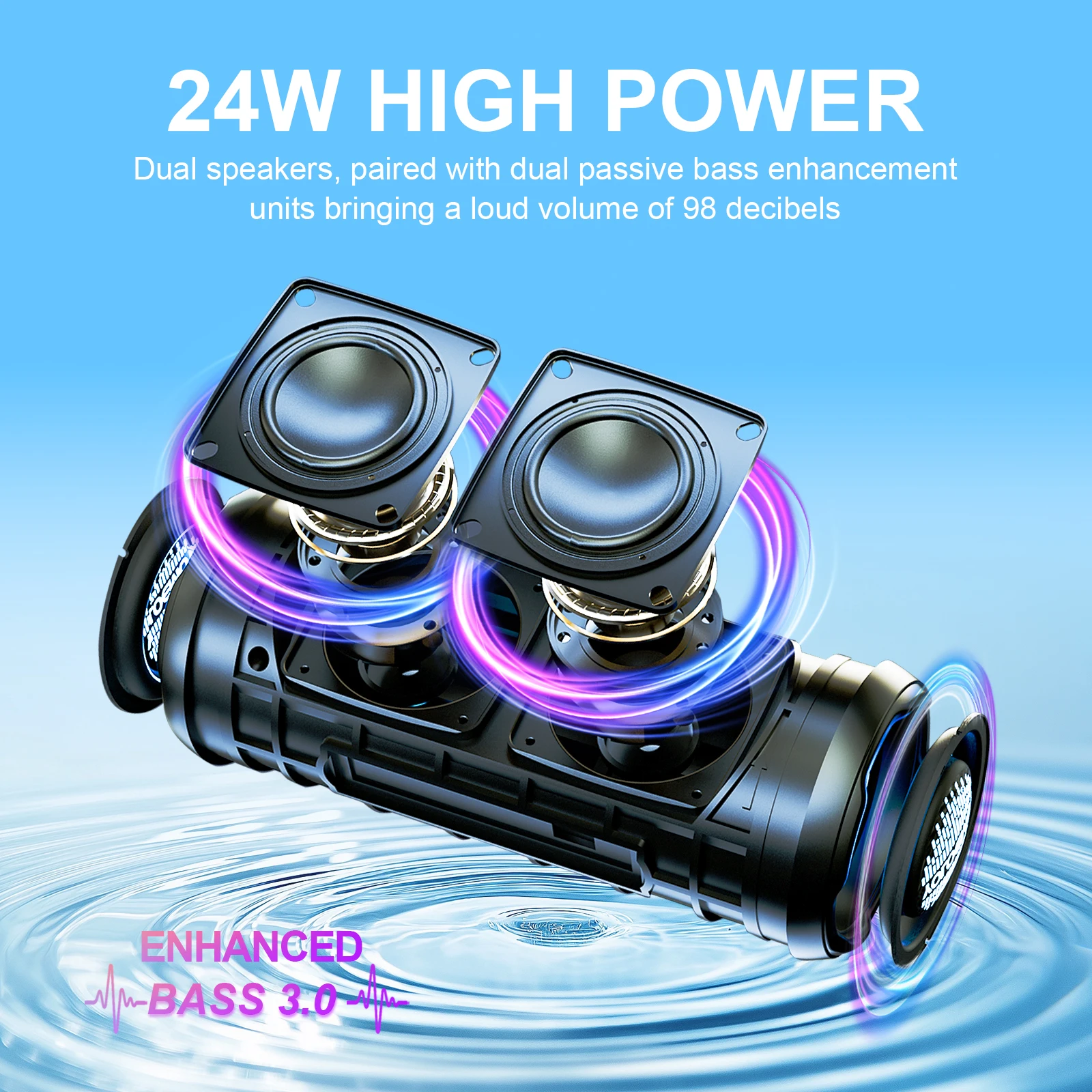 YOLOEMOT T13 Bluetooth Speaker - đánh giá và giá Portable Bluetooth Speaker Waterproof Ipx7