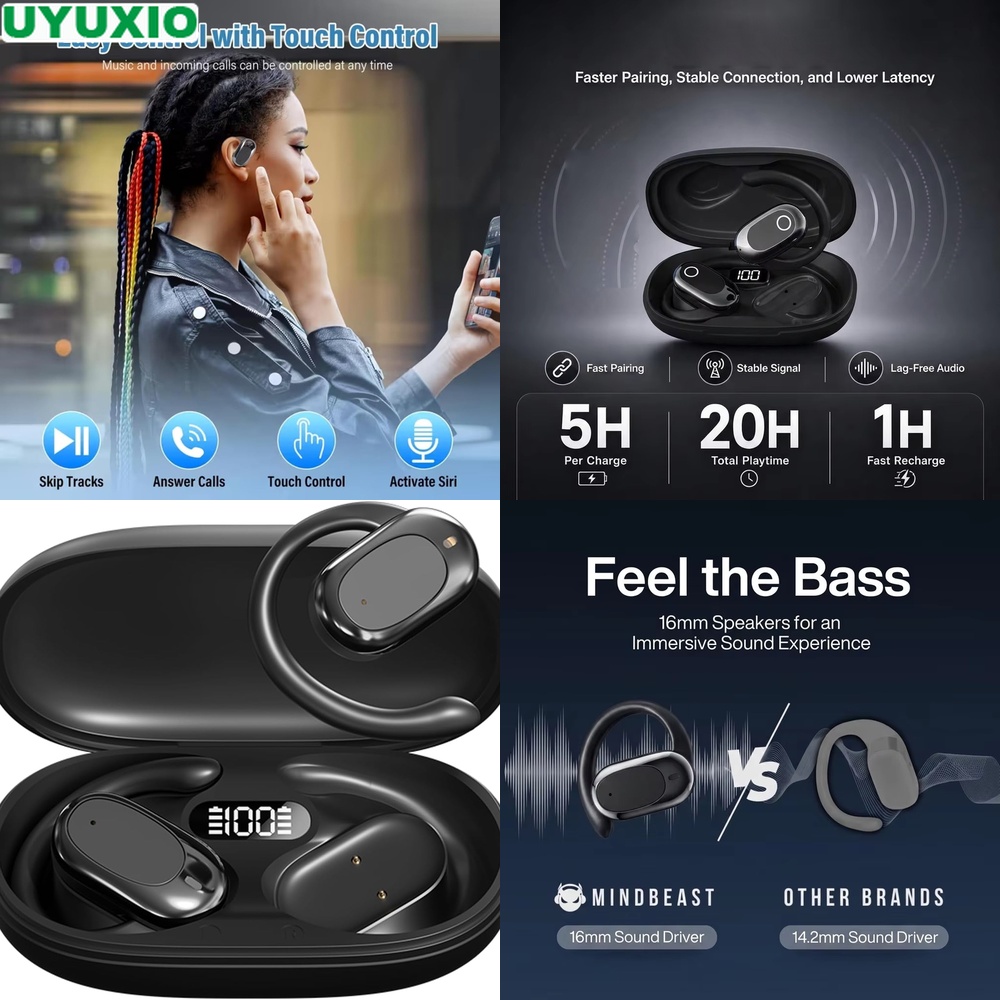 Open Ear Headphones and Wirele - đánh giá và giá Bone Conduction Running Headphones