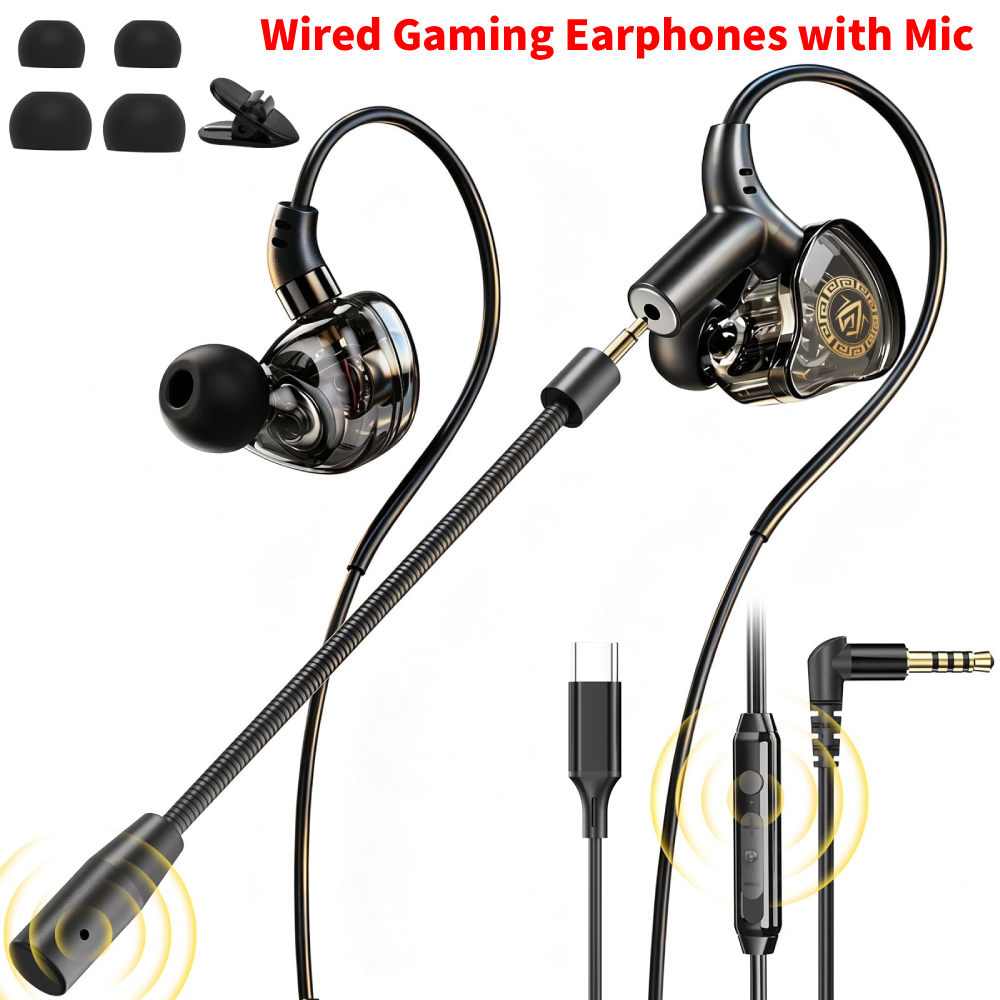 3.5mm / Type-C Wired Gaming Ea - đánh giá và giá Type C Wired Earphones With Mic