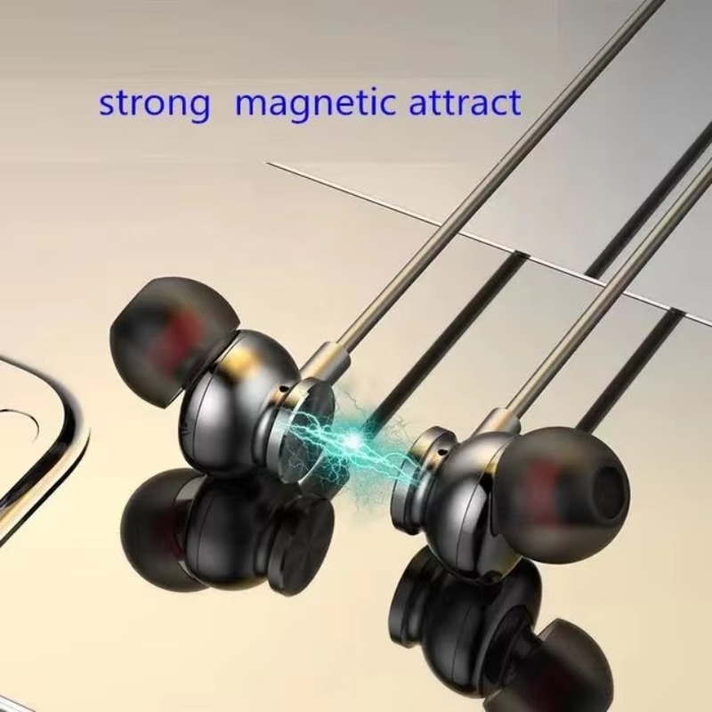 Led Battery Display Type-c Cha - đánh giá và giá Magnetic Neckband Sports Earphones